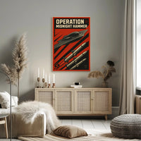 Cold War Stealth Bomber Soviet Propaganda Poster PosterGoat