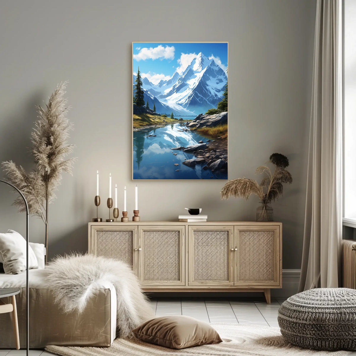 Majestic Mountain Landscape Poster