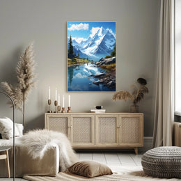 Majestic Mountain Landscape Poster