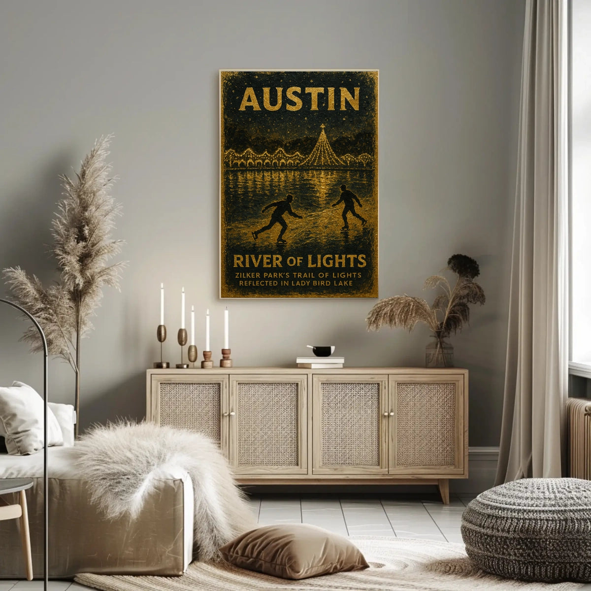 Austin River Of Lights Poster