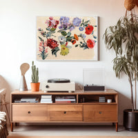 Elegant Floral Vintage Botanical Art Poster