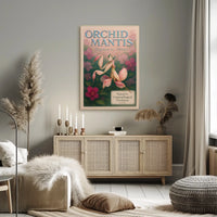 Orchid Mantis Elegance in Motion Poster