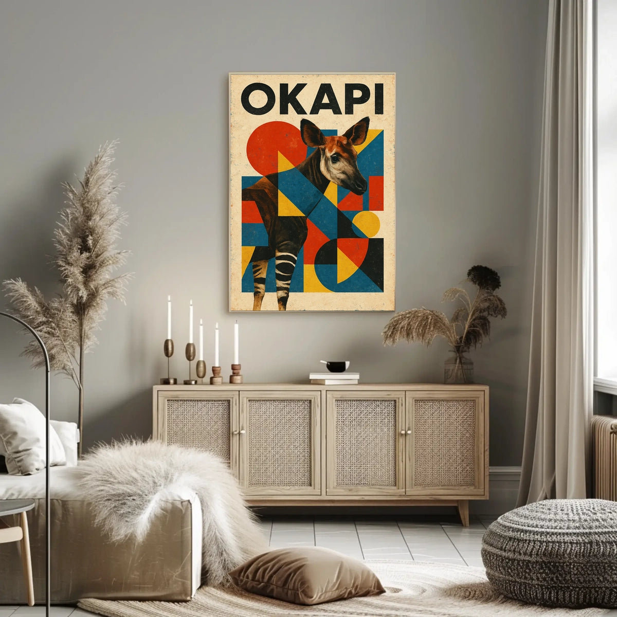 Okapi Art Poster