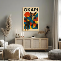 Okapi Art Poster