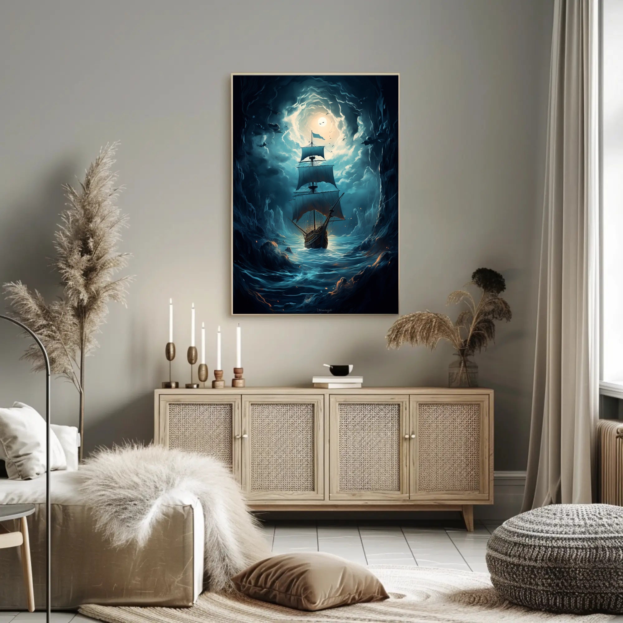 Voyage Through The Storm Poster PosterGoat