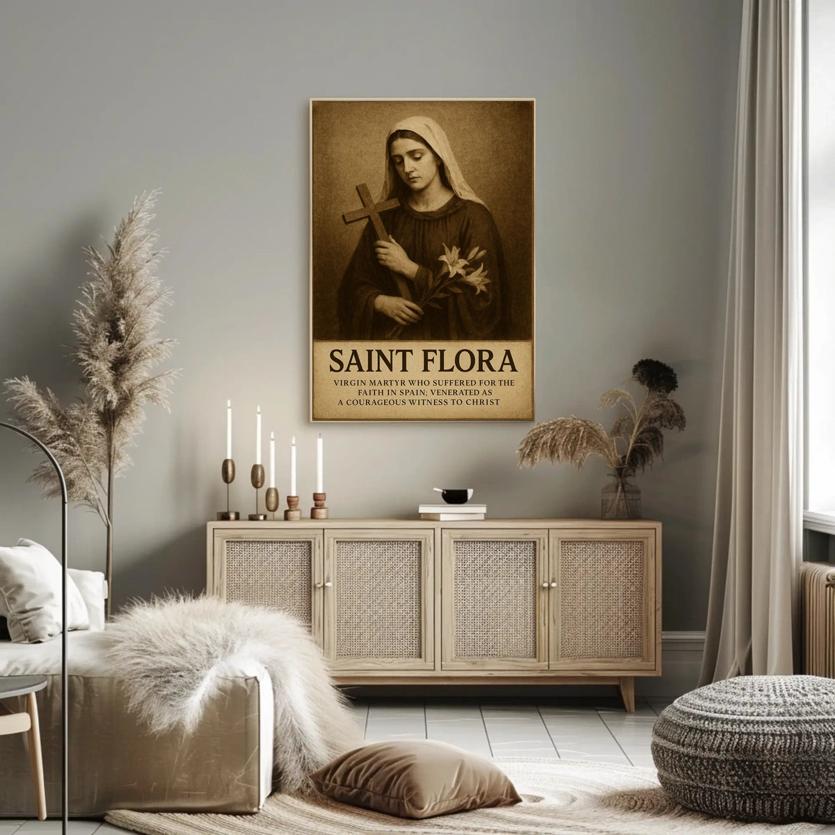 Saint Flora Virgin Martyr Poster