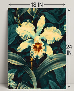 Enchanting Orchid Illustration William Morris Art Poster