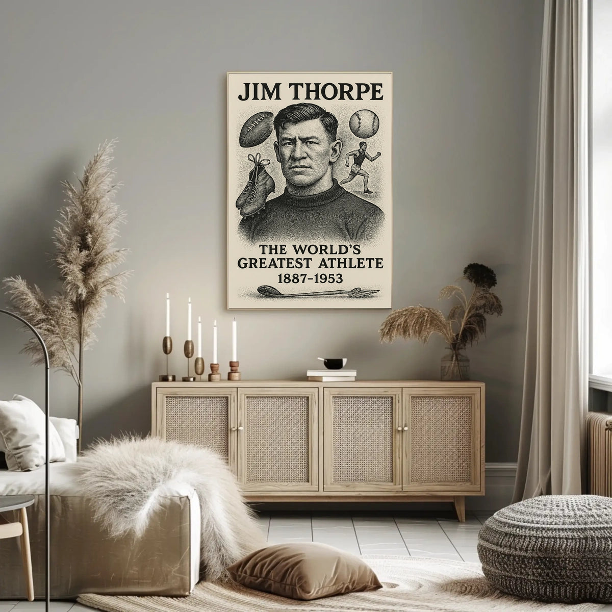 Celebrating Jim Thorpe The Worlds Greatest Athlete Jim Thorpe Poster