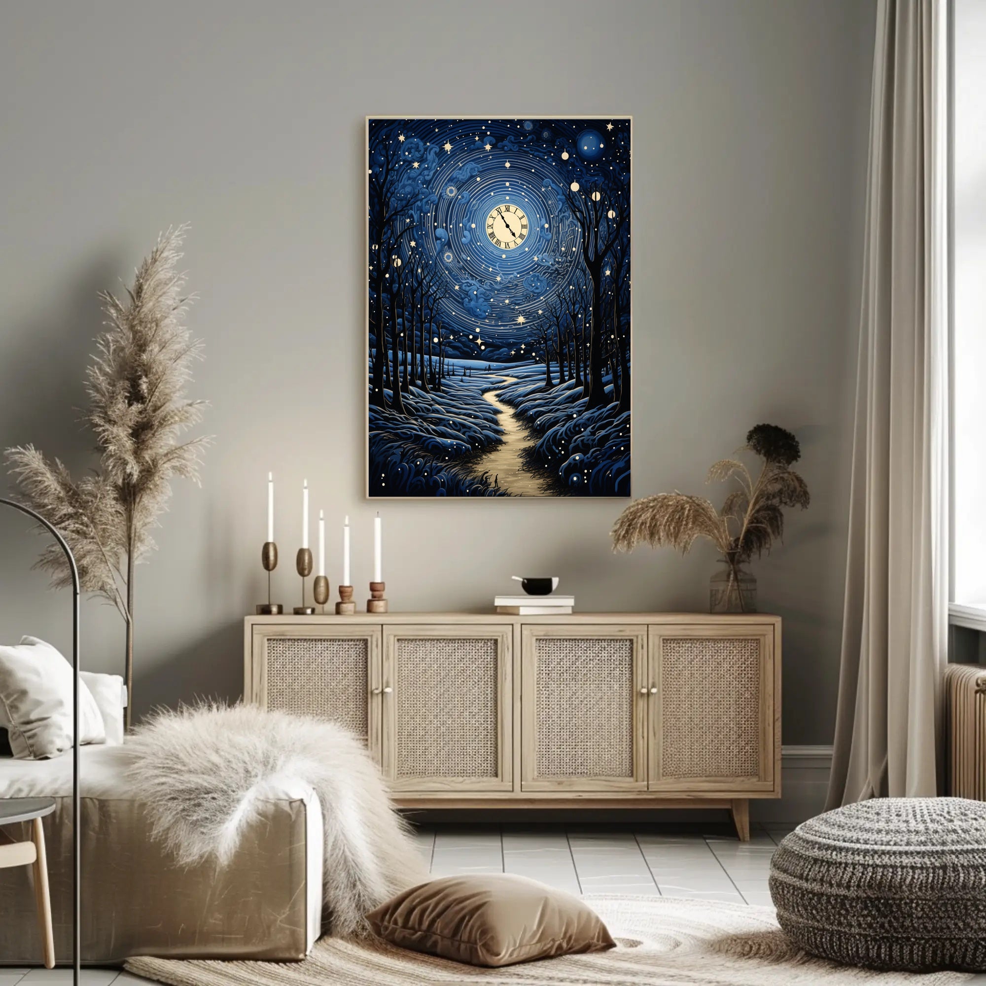 Celestial Nightscape Poster PosterGoat