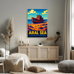 Aral Sea Kazakhstan-Uzbekistan Poster