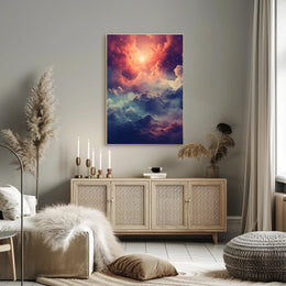 Celestial Mountainscape Poster