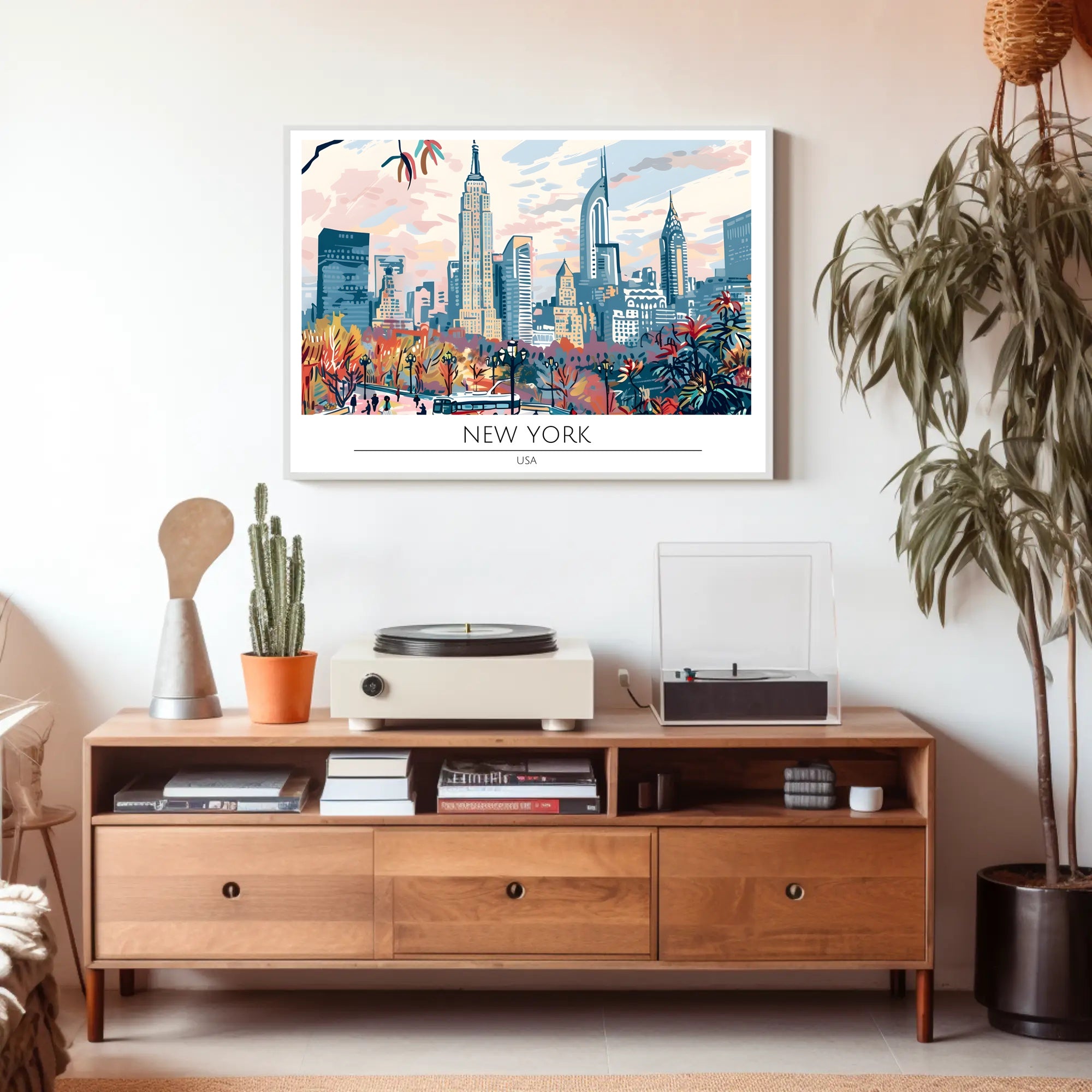 New York Cityscape Poster