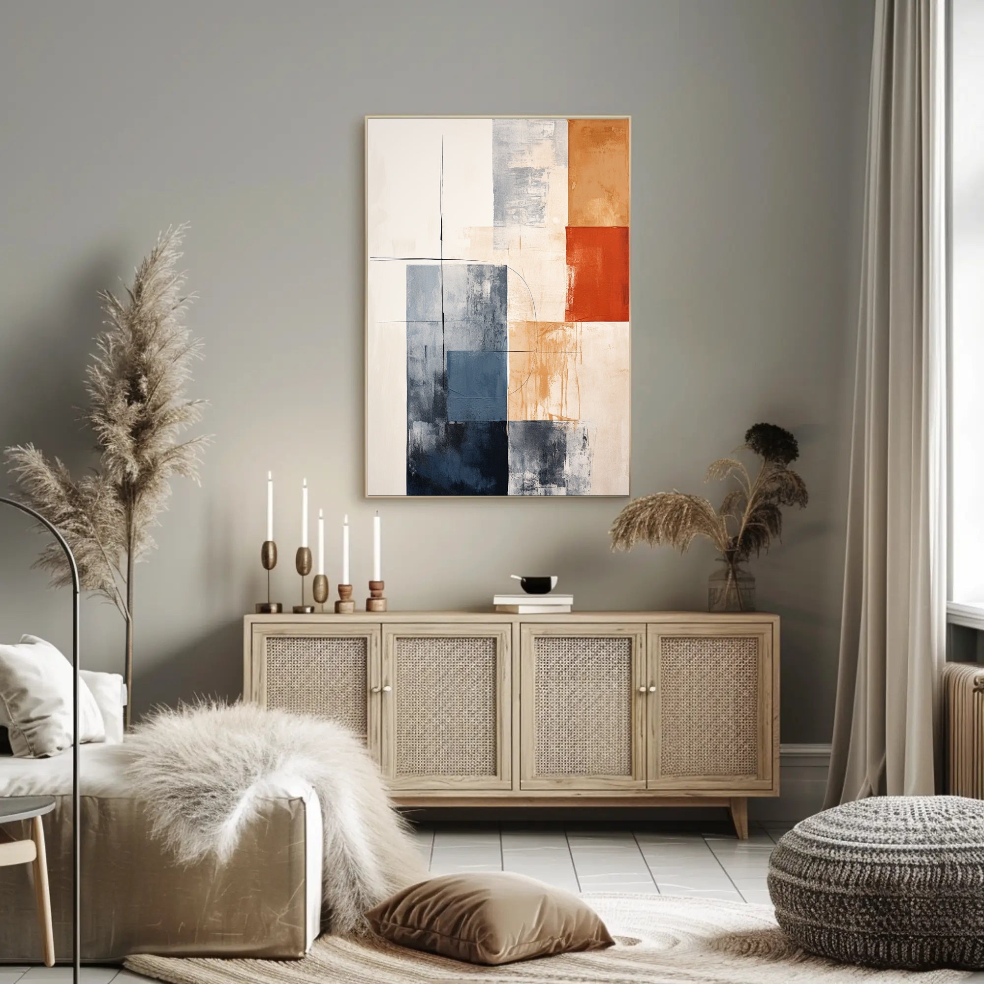 Abstract Geometric Harmony Abstract Poster