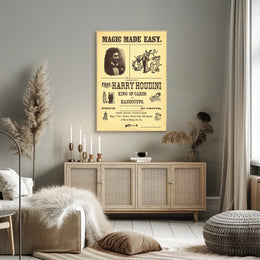 Harry Houdini Vintage Magic Cultural or Heritage Poster