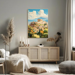 Acropolis of Athens Vibrant Cultural or Heritage Poster