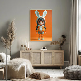 Cute Character Design with Youthful Fashion Pop Culture Poster PosterGoat