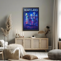 Maryland Flag Art Poster