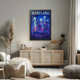 Maryland Flag Art Poster