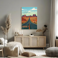 Route 66 Adventure: Retro Southwest Road Trip Poster