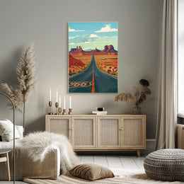 Route 66 Adventure: Retro Southwest Road Trip Poster