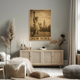 New York Iconic Landmarks Poster