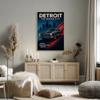 Detroit The Motor City Poster