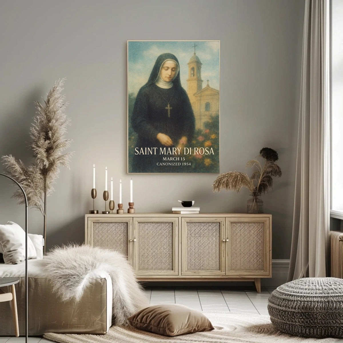 Saint Mary Di Rosa Poster
