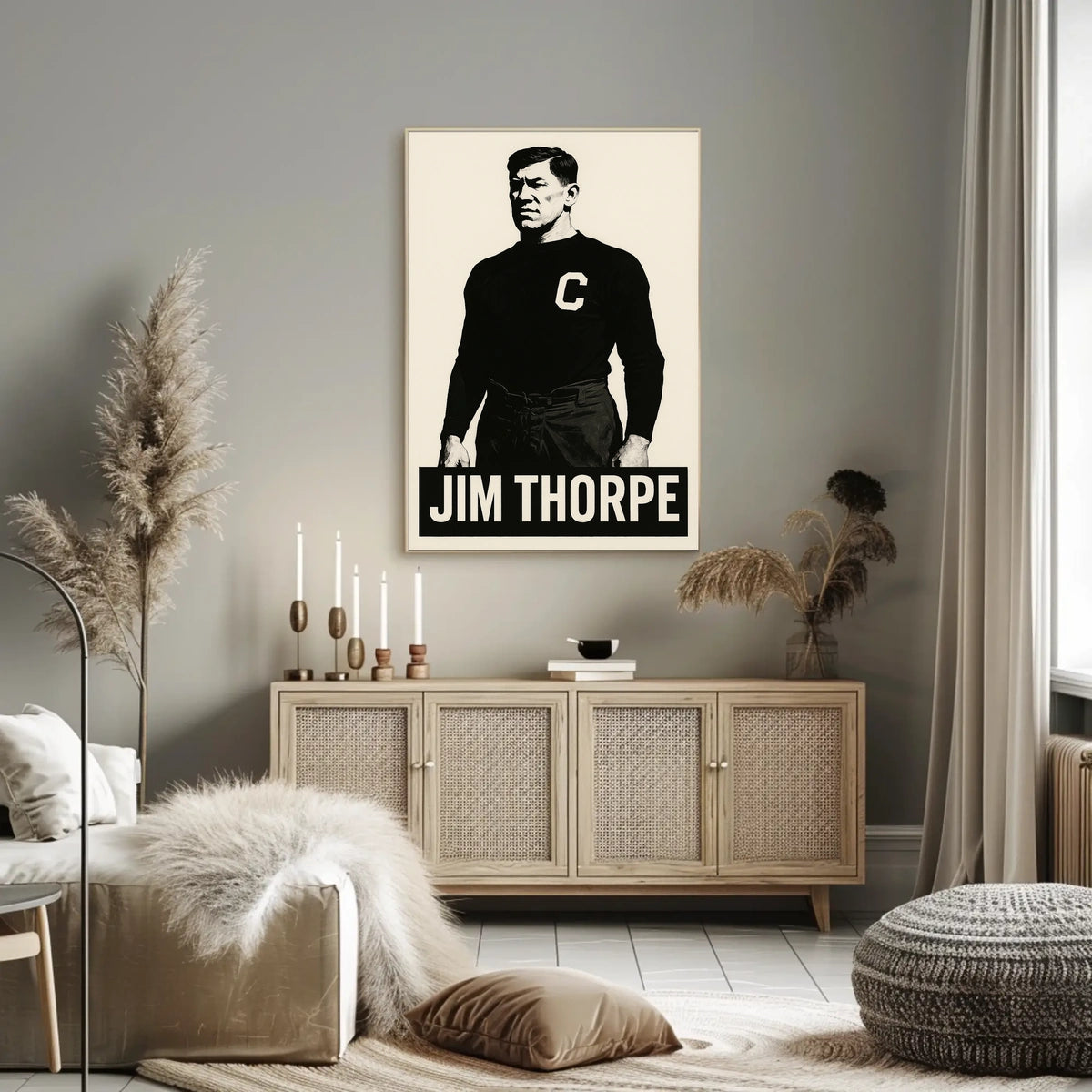 Jim Thorpe Legendary Athlete Poster