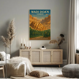 Wadi DoaN YemenS Architectural Poster