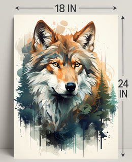 Majestic Wolf In Nature Poster PosterGoat