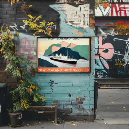 New Zealand Shipping Line Poster