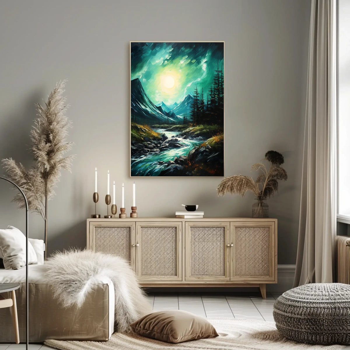 Scenic River Landscape National Park Poster