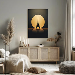 Eiffel Tower Elegance: Modern Art Parisian Poster