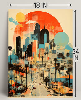 Urban Sunset Poster