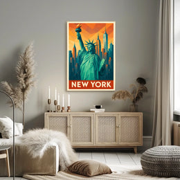 New York Iconic Skyline Poster
