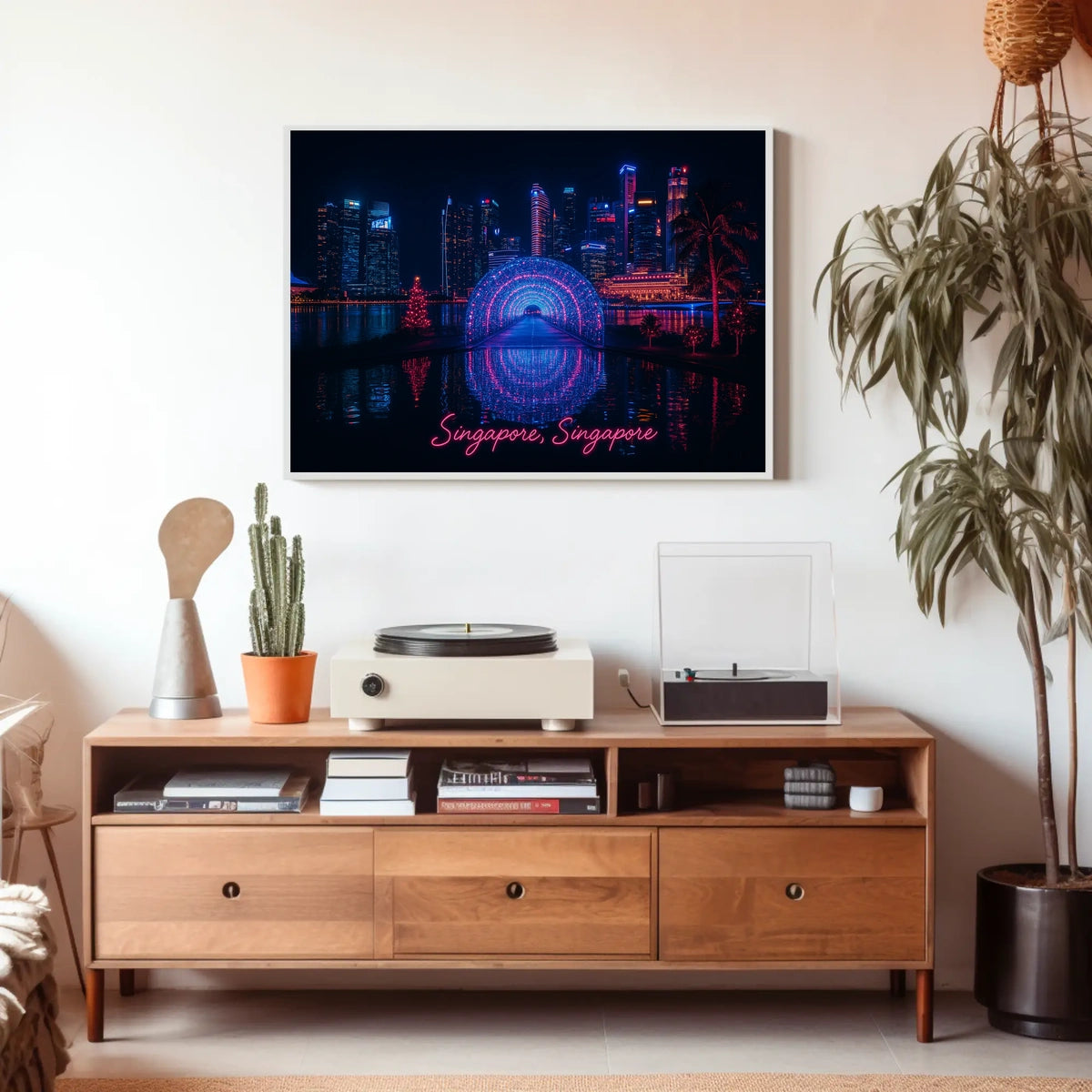 Neon Nights in Singapore Poster