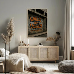 Urban Graffiti Art with Bold Message Poster