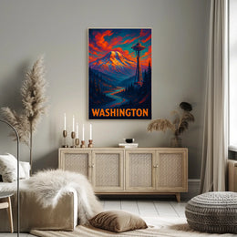Washington State Scenic Poster