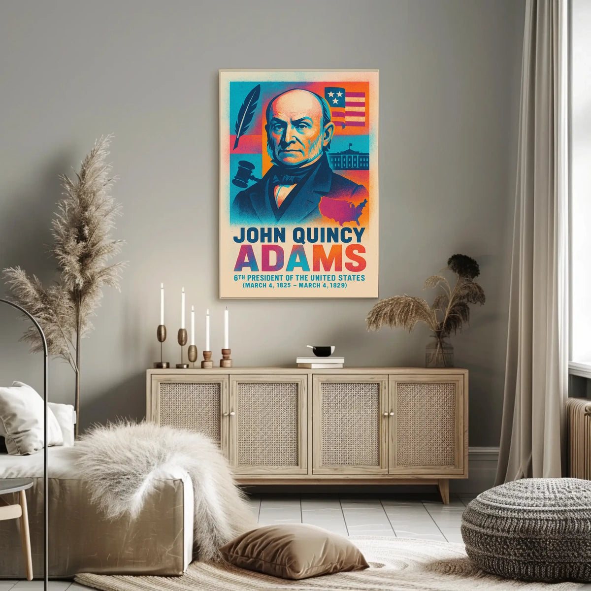 John Quincy Adams 6th President Poster