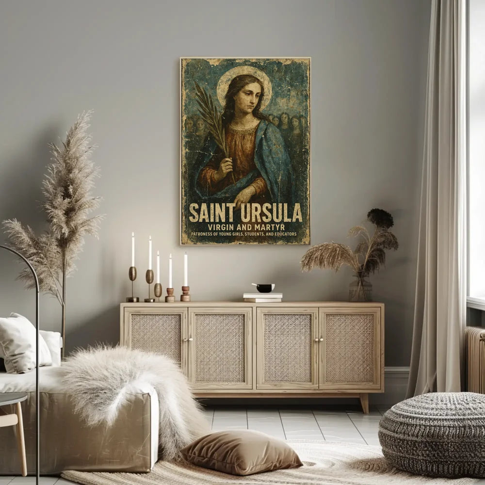 Saint Ursula Religious and Educational Art Poster