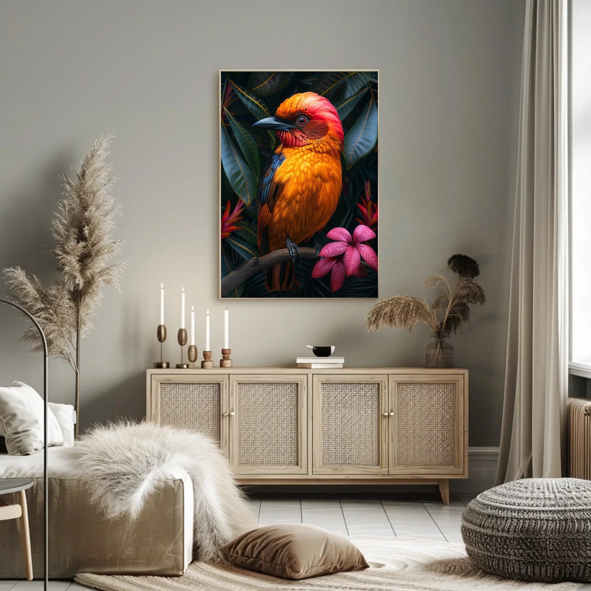 Vibrant Jungle Bird Poster