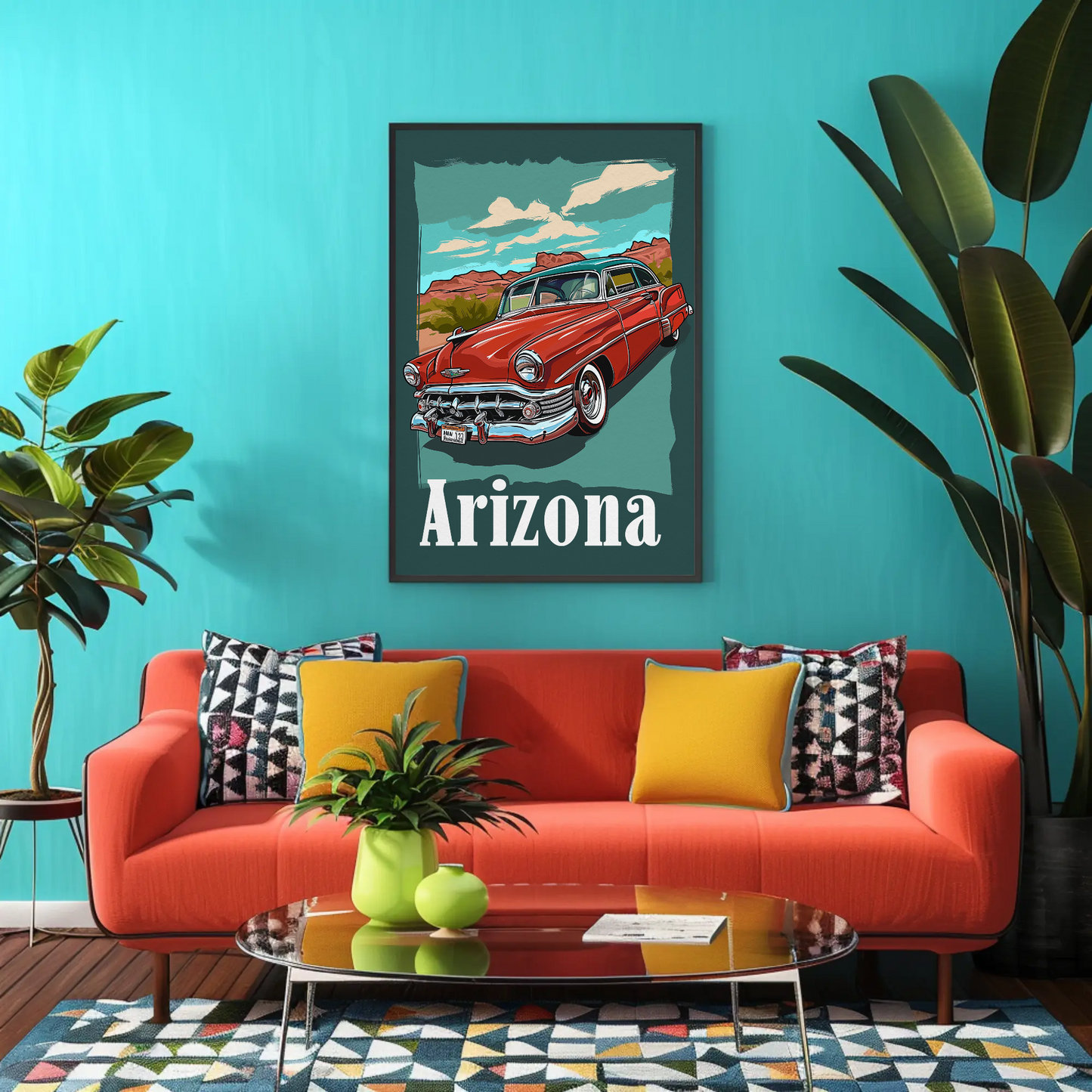 Arizona Desert Adventure Vintage Poster