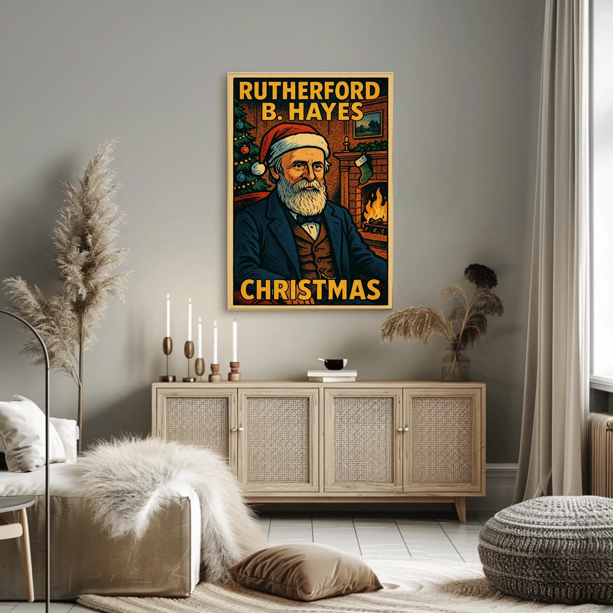 Rutherford B. Hayes Christmas Poster