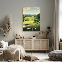 Valhalla Kentucky Scenic Golf Course Sports Poster
