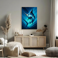 Geometric Marlin Poster PosterGoat