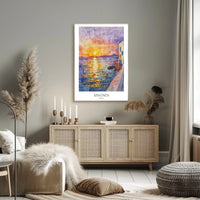 Mykonos Sunset Poster PosterGoat
