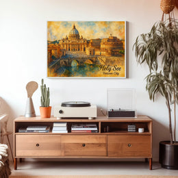 Holy See Vatican City Travel Photography Realism Poster