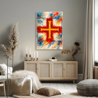 Vibrant Cross Poster