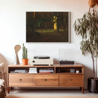 Mystical Forest Scene Artistic Poster