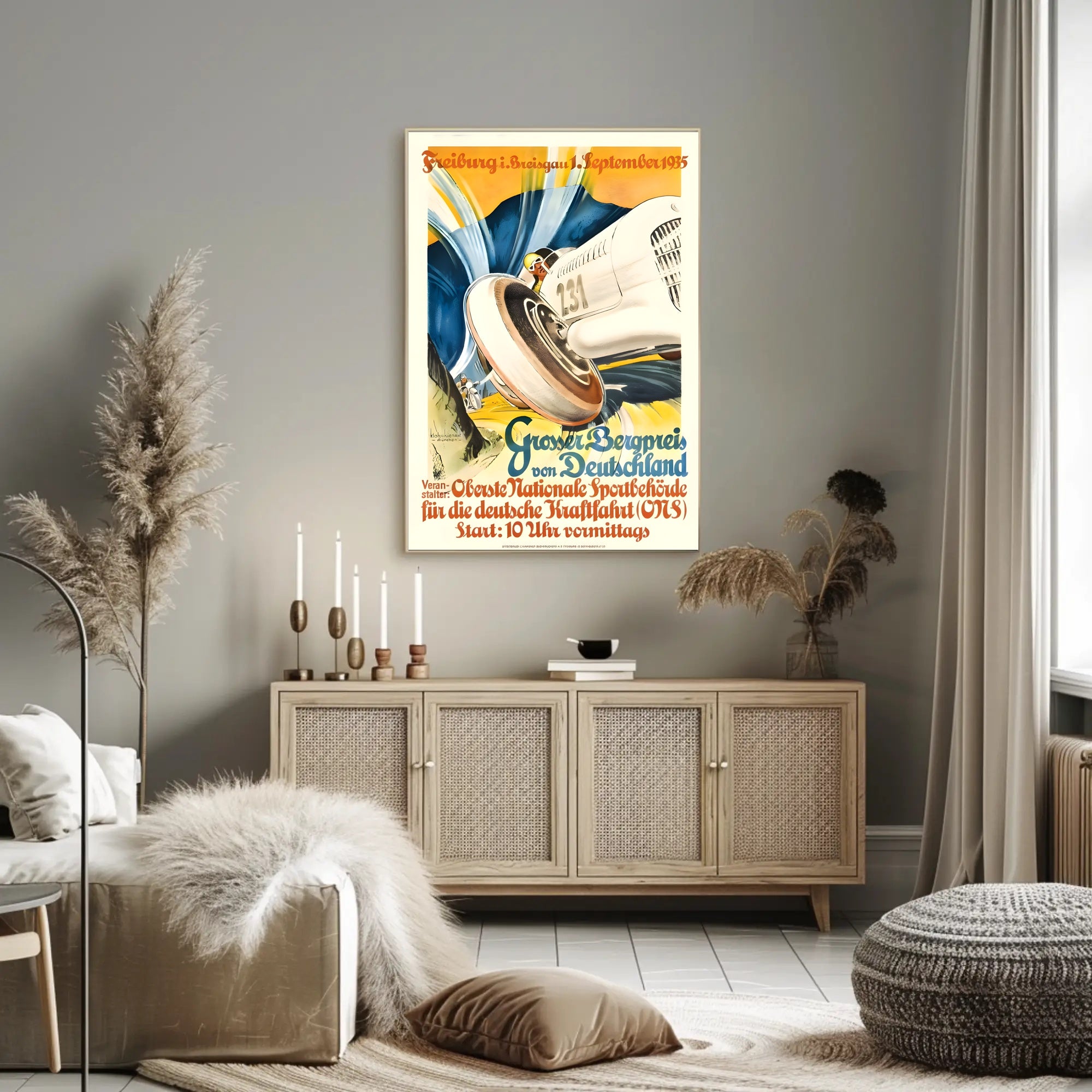 Großer Bergpreis von Deutschland 1935 Poster